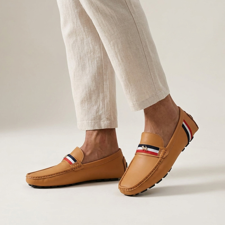 Javon - Behagelig loafer med striber