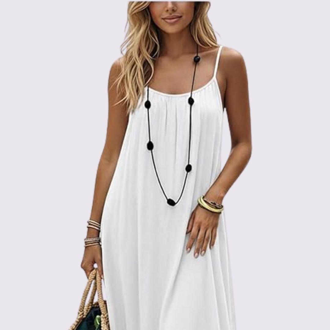 Diandra – Elegant Maxi-kjole Med Bar Ryg