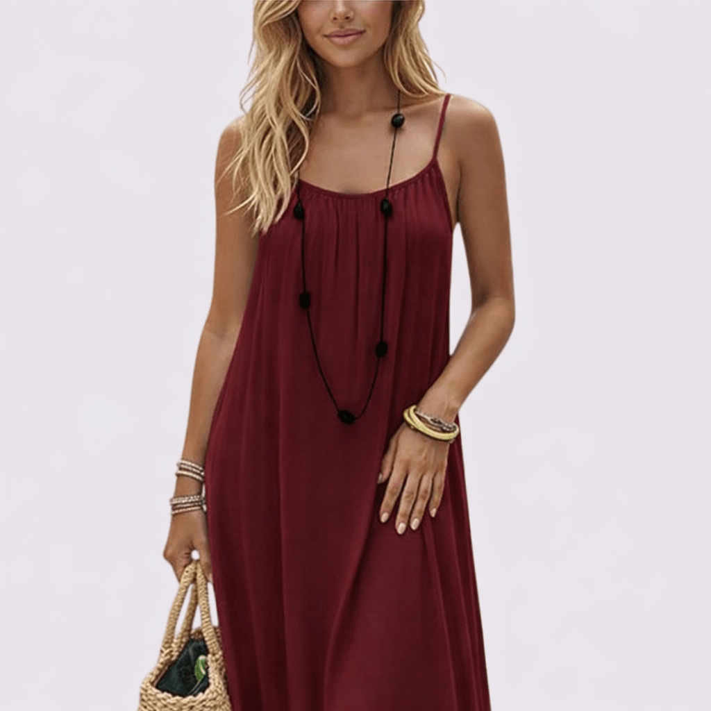 Diandra – Elegant Maxi-kjole Med Bar Ryg