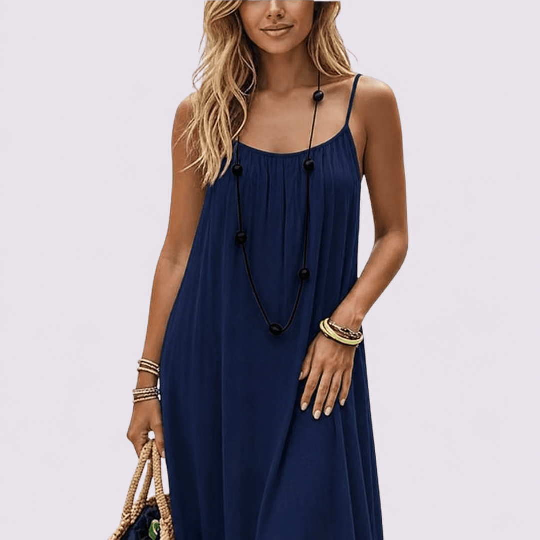 Diandra – Elegant Maxi-kjole Med Bar Ryg