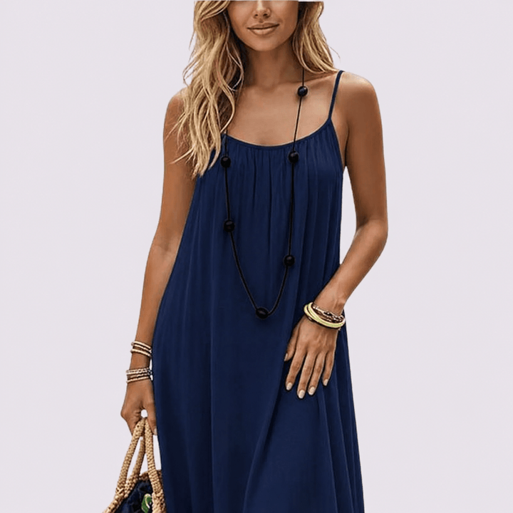 Diandra – Elegant Maxi-kjole Med Bar Ryg