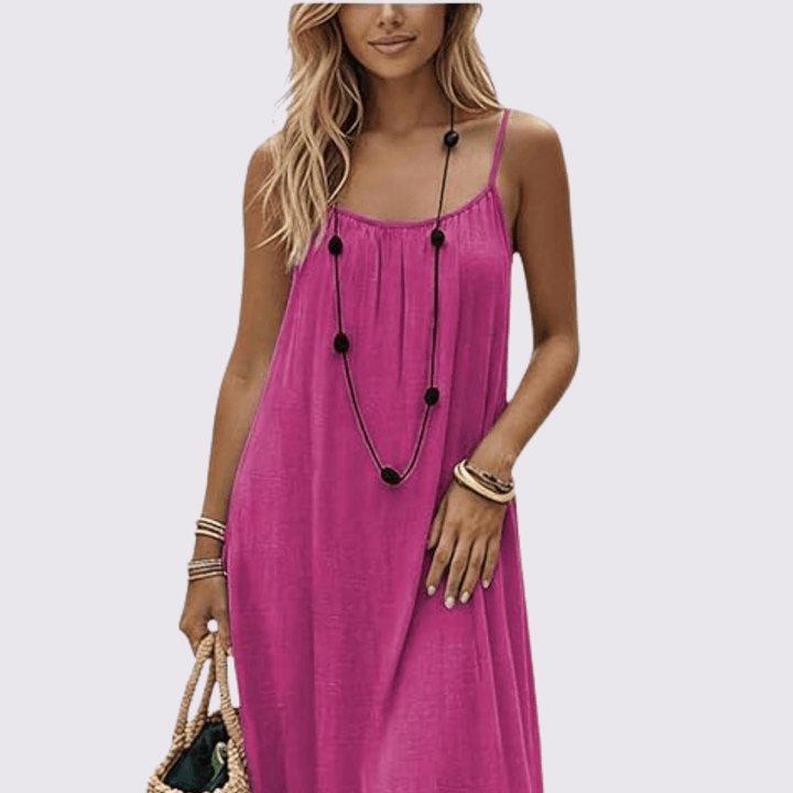 Diandra – Elegant Maxi-kjole Med Bar Ryg