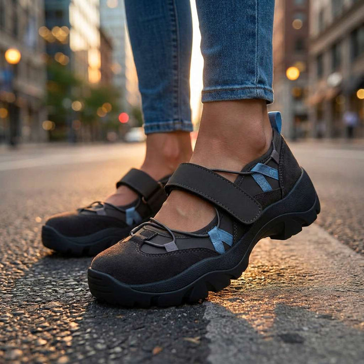 Wylma – Sneakers Med Tyk Sål og Velcrostrop