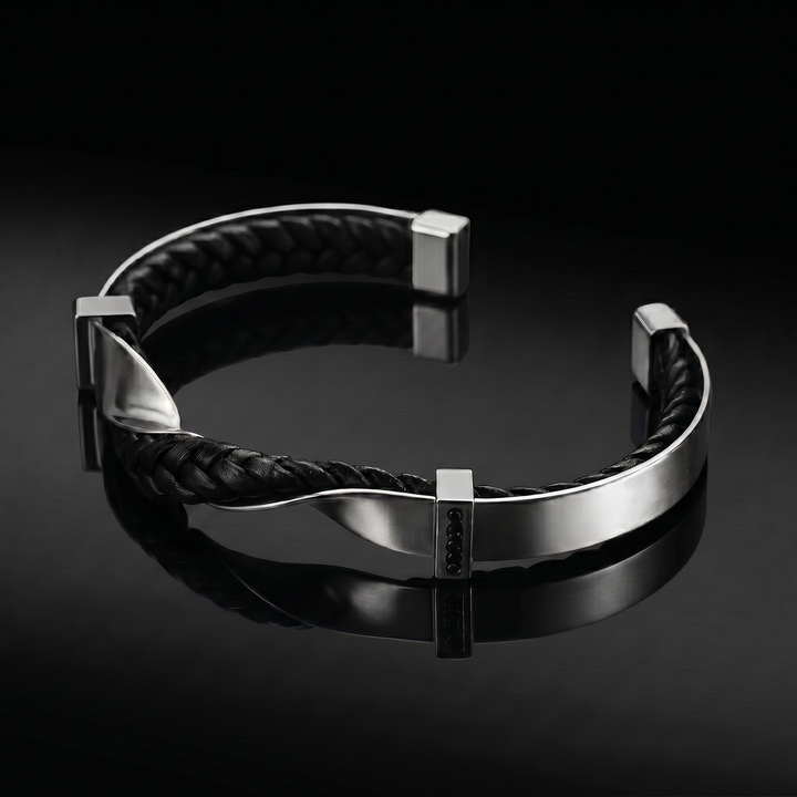 Kayel – Flettet Læderarmbånd