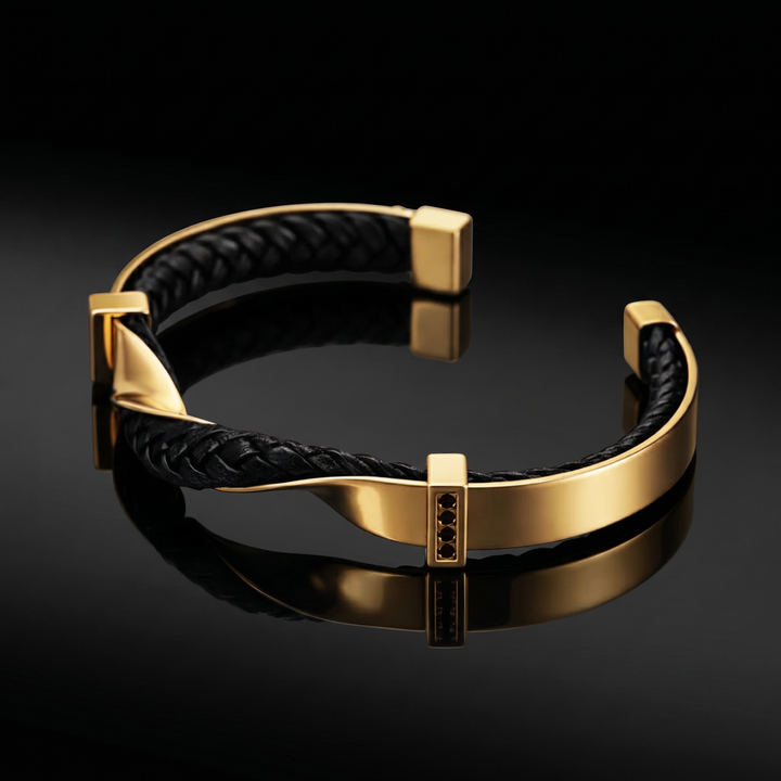 Kayel – Flettet Læderarmbånd