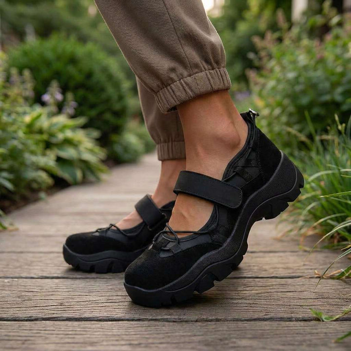 Wylma – Sneakers Med Tyk Sål og Velcrostrop