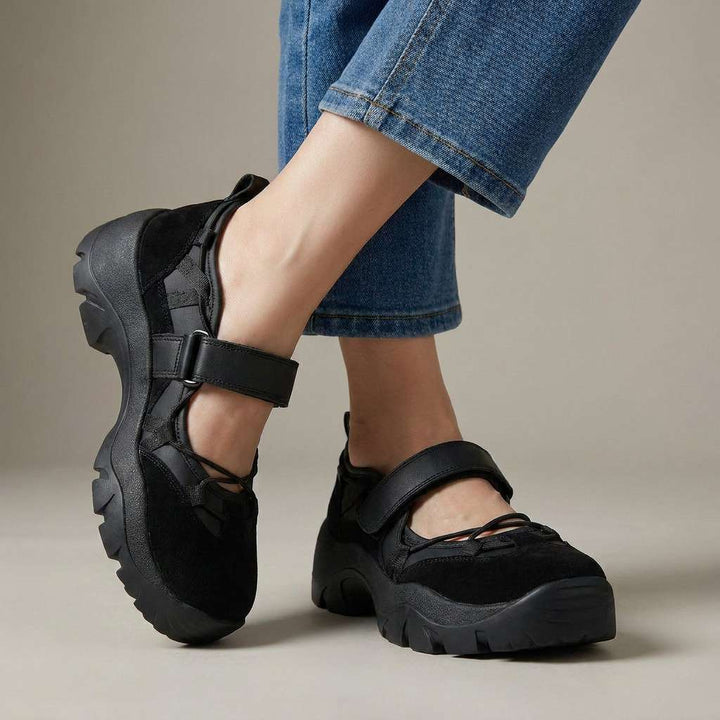Wylma – Sneakers Med Tyk Sål og Velcrostrop