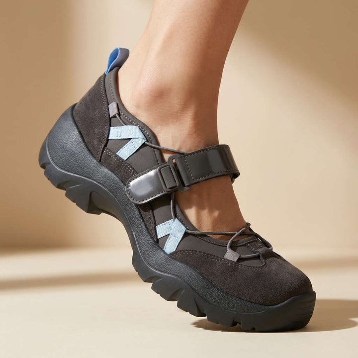 Wylma – Sneakers Med Tyk Sål og Velcrostrop