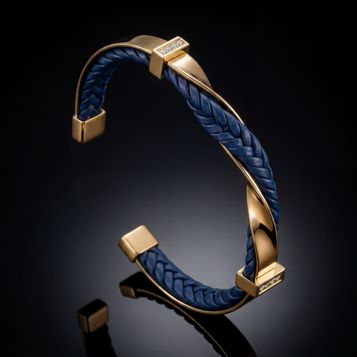 Kayel – Flettet Læderarmbånd