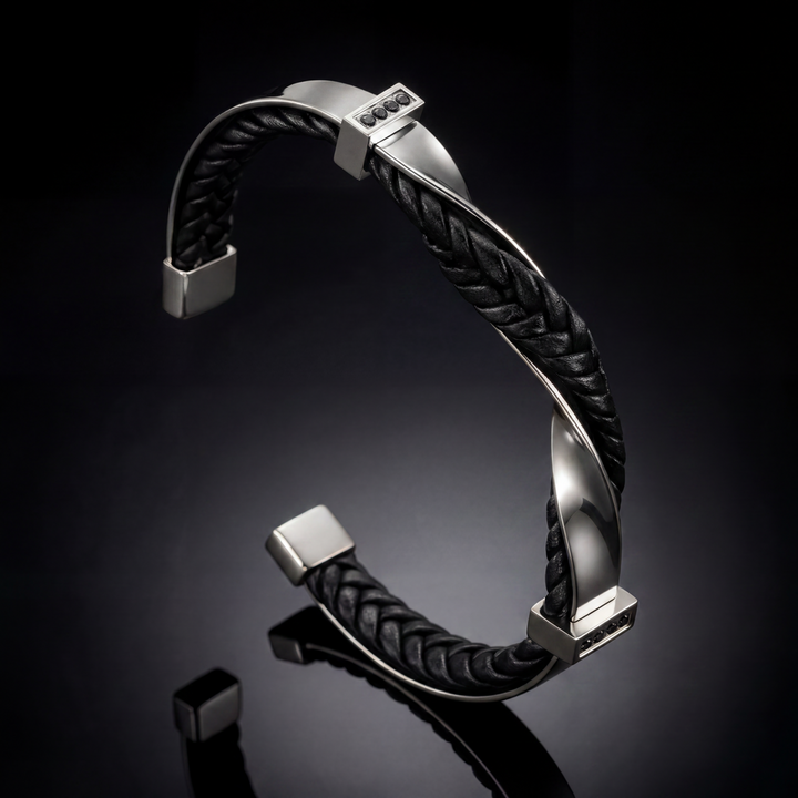 Kayel – Flettet Læderarmbånd