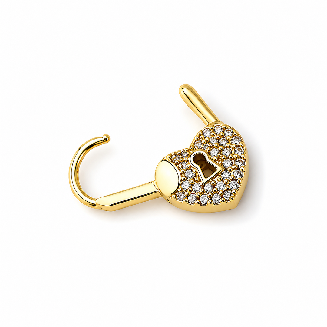 Koolen – Heartlock Mini Hoops Øreringe