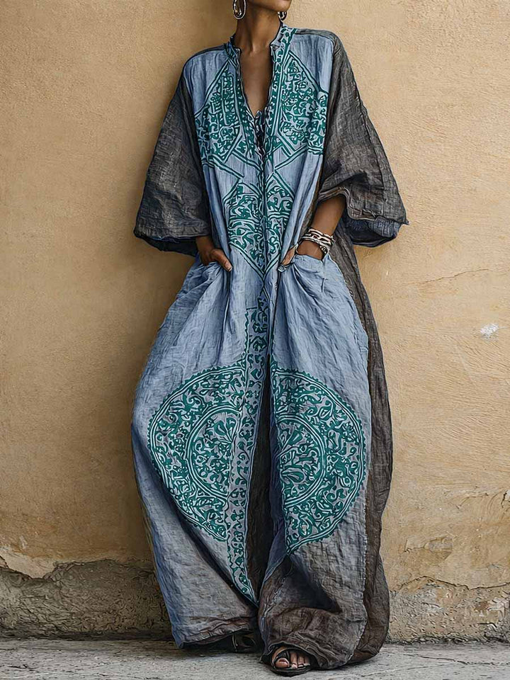 Flavie – Jumpsuit Med Bredt Ben Og Mønster