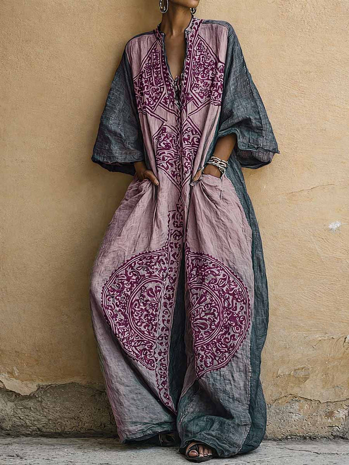 Flavie – Jumpsuit Med Bredt Ben Og Mønster