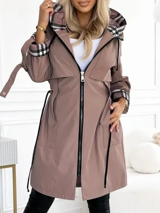 Liaa – Vind- Og Vandtæt Trenchcoat Med Hætte
