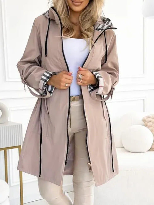 Liaa – Vind- Og Vandtæt Trenchcoat Med Hætte