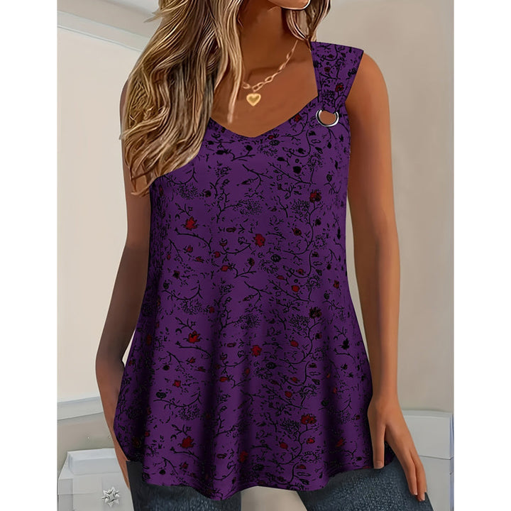 Kahina - Sommer Tanktop Med Blomstermønster