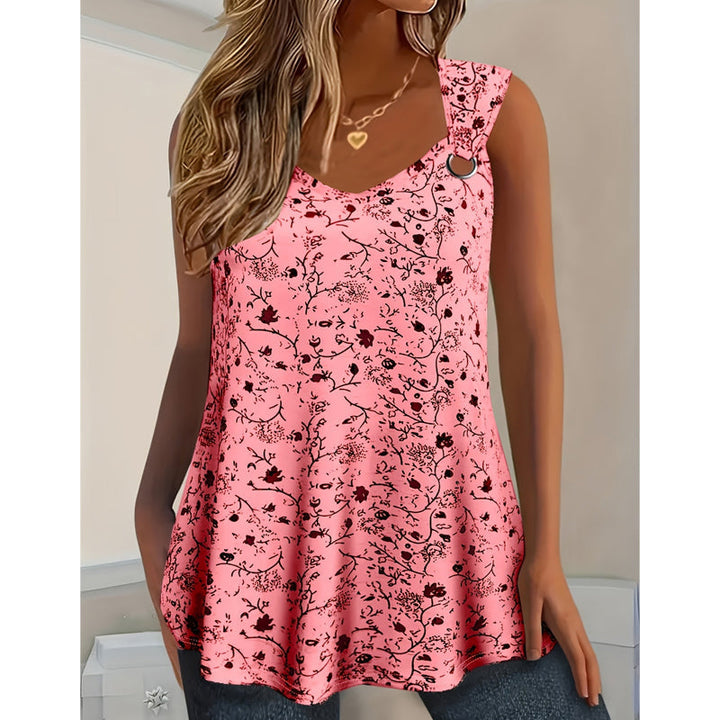 Kahina - Sommer Tanktop Med Blomstermønster