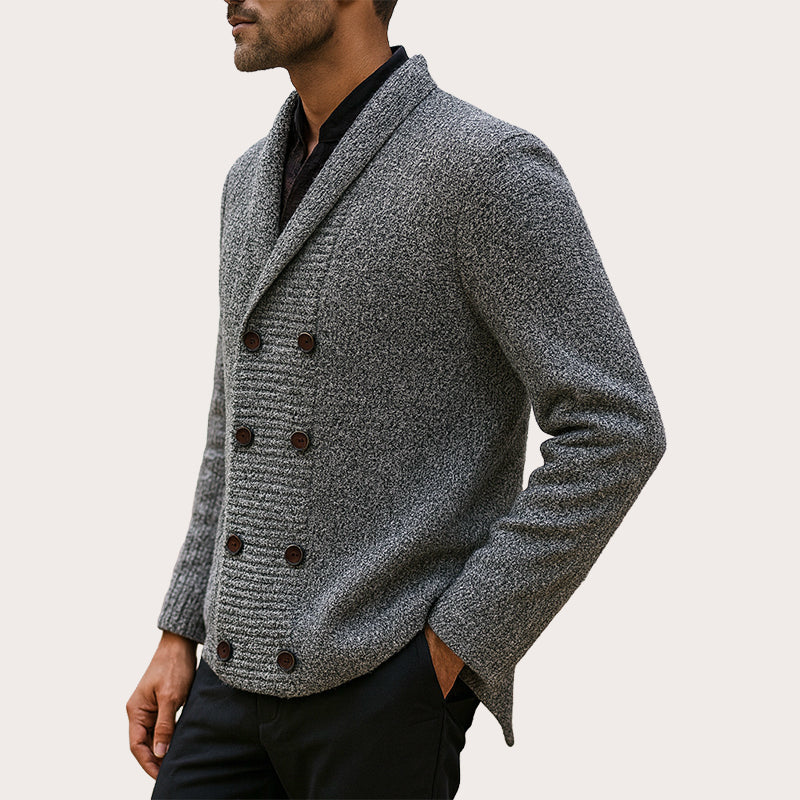 Jibran – Strikket Cardigan Med Dobbeltradet Knaplukning