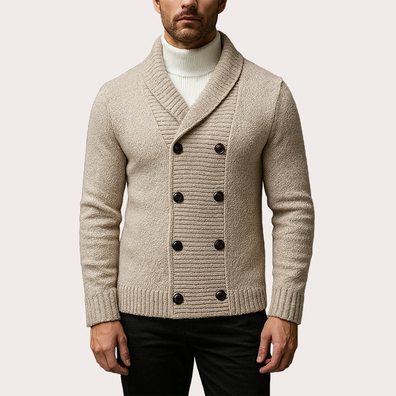 Jibran – Strikket Cardigan Med Dobbeltradet Knaplukning