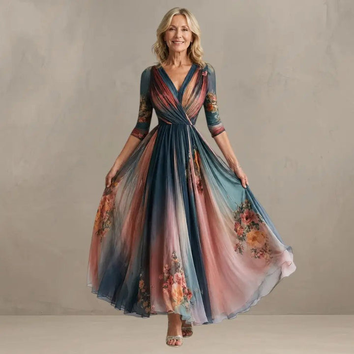 Willemse – Bohemian Inspireret Maxi Kjole Med Blomsterprint