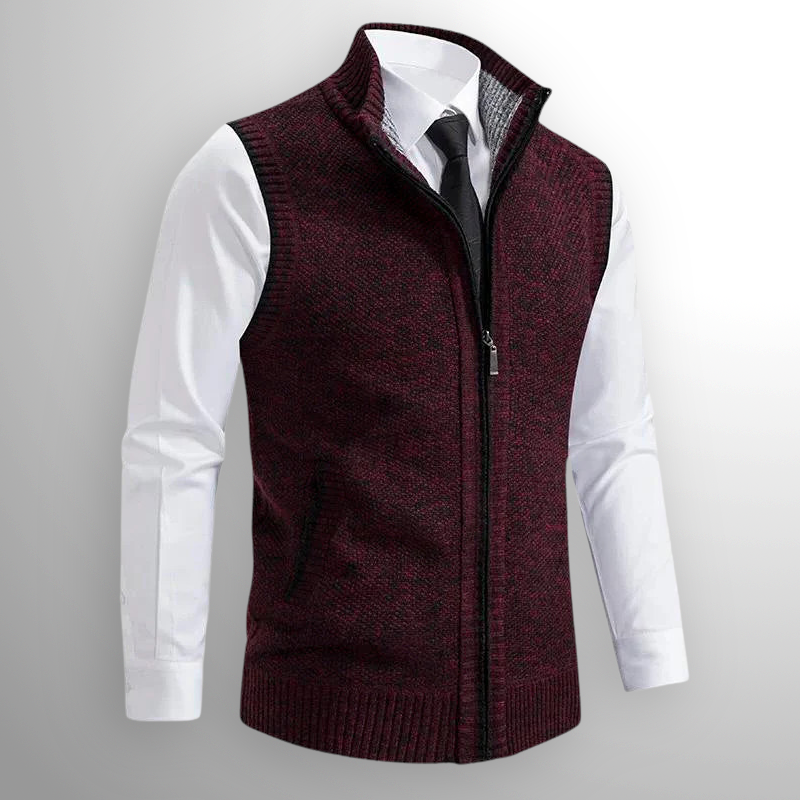 Obertan – Elegant Vest Med Gennemgående Lynlås